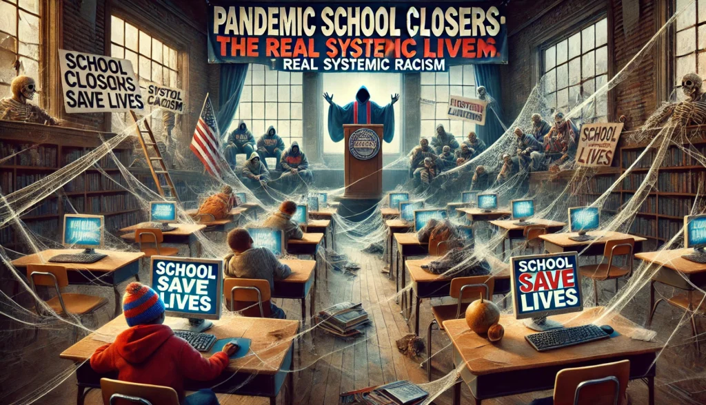 students in a dark classroom