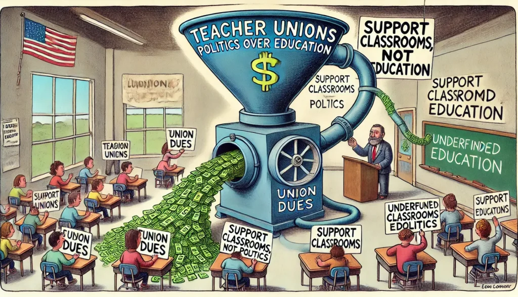 union member running the money machine