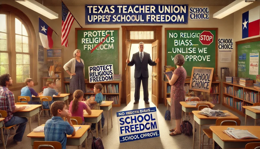 union boss coming in to Texas classroom
