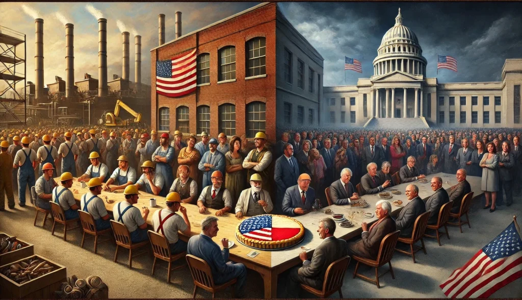 split image showing different unions